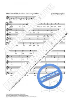 Dank sei Gott Es-Dur (Orlando Gibbons) 