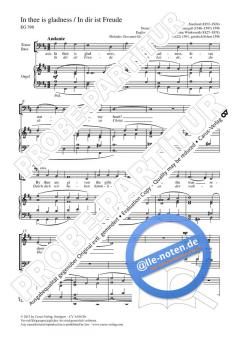 In thee is gladness (In dir ist Freude) D-Dur von Giovanni Giacomo Gastoldi (Download) 