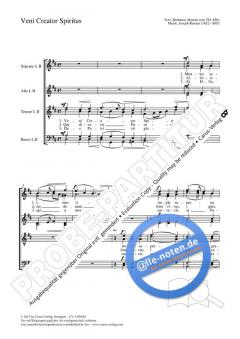 Veni Creator Spiritus D-Dur von Joseph Renner (Download) 