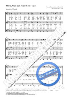 Maria, breit den Mantel aus G-Dur von Markus Hinz (Download) 