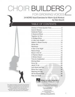 Choir Builders For Growing Voices 2 (Rollo Dilworth) 
