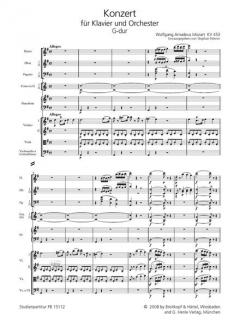 Konzert für Klavier und Orchester Nr. 17 G-Dur KV 453 von Wolfgang Amadeus Mozart im Alle Noten Shop kaufen