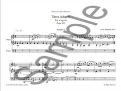 Three Adagios for Organ Op. 102 von Aulis Sallinen 