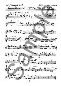Concerto for Trumpet and Orchestra von Ib Glindemann im Alle Noten Shop kaufen (Einzelstimme)