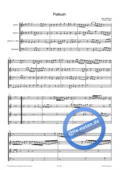 Musik für Streichquartett oder drei Violinen und Violoncello von John Dowland im Alle Noten Shop kaufen