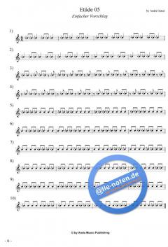 Etüden für Snare-Drum im 4/4-Takt Band 3 von Andre Oettel 