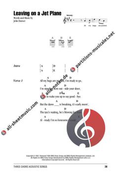 Three Chord Acoustic Songs 