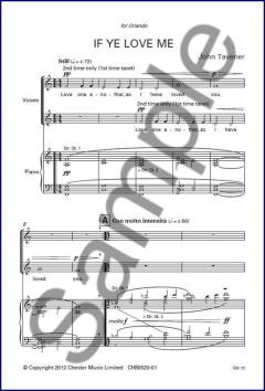 If Ye Love Me (John Tavener) 