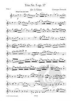 Trio Es-Dur op. 17 Nr. 5 Trio Nr. 5 D-Dur op. 17 für 3 Flöten von Giuseppe Demachi im Alle Noten Shop kaufen