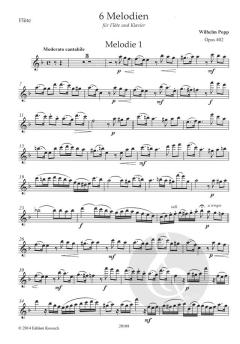 6 Melodien op. 402 von Wilhelm Popp 