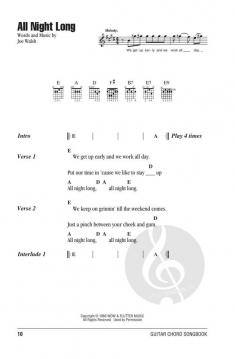 Eagles Guitar Chord Songbook 