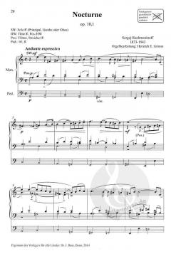 9 Transkriptionen von Sergei Rachmaninow für Orgel solo im Alle Noten Shop kaufen