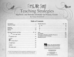 First We Sing! Teaching Strategies (Primary Grades) (Susan Brumfield) 