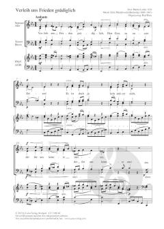 Verleih uns Frieden gnädiglich von Felix Mendelssohn Bartholdy (Download) 