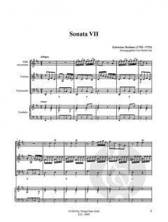 Sonata VII für Flöte, Violine und Basso continuo D-Dur (Sebastian Bodinus) 