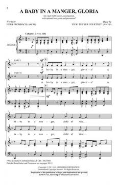 A Baby In Manger, Gloria von Vicki Tucker Courtney (Download) 