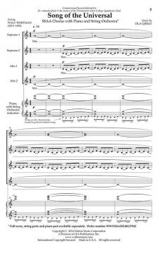 Song Of The Universal (Ola Gjeilo) 