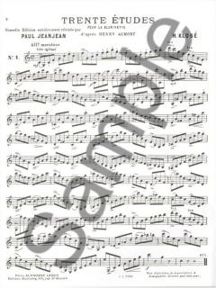 30 Etudes d'après H.Aumont (Clarinet solo) von Klose 