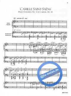 Piano Concerto No. 4 in C Minor Op. 44 von Camille Saint-Saëns 