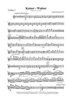 Kaiser-Walzer op. 437 von Johann Strauss (Vater) für Streichquartett im Alle Noten Shop kaufen