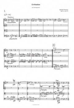 Civilisation von Michael Finnissy für Streichquartett im Alle Noten Shop kaufen (Partitur)