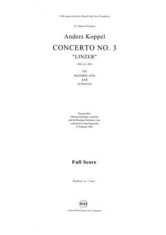 Concerto No. 3 - 'Linzer' von Anders Koppel 