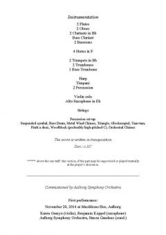 Concerto for Violin, Saxophone and Orchestra von Anders Koppel im Alle Noten Shop kaufen (Partitur)