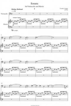 Sonata von Faustas Latenas für Violoncello und Klavier im Alle Noten Shop kaufen