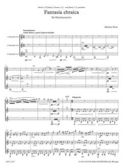 Fantasia Ebraica von Markus Kern für drei Klarinetten im Alle Noten Shop kaufen