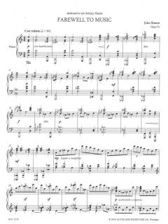 Farewell to Music op. 51 von John Simon 