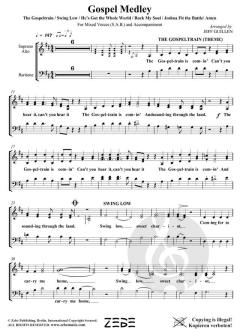 Gospel Medley - Gospeltrain, He's Got the Whole World, Joshua Fit the Battle, Rock My Soul, Amen von Jeff Guillen (Download) 