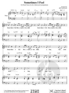 Sometimes I Feel Like a Motherless Child von Jeff Guillen (Download) 