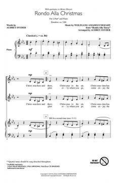 Rondo Alla Christmas von Wolfgang Amadeus Mozart (Download) 