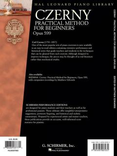 Practical Method For Beginners, Opus 599 von Carl Czerny 