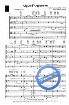 Gigue d'Angleterre von Nicolas-Antoine Lebègue (Download) 