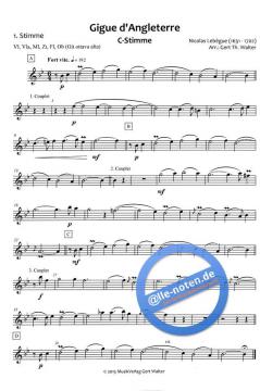 Gigue d'Angleterre von Nicolas-Antoine Lebègue (Download) 