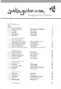Justinguitar.com Ukulele Songbook von Justin Sandercoe im Alle Noten Shop kaufen