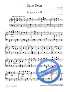 Piano Pieces von Jean Sibelius 