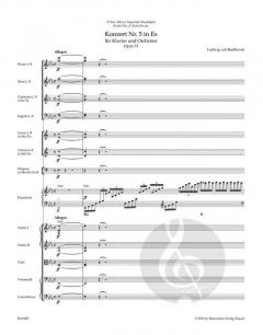 Konzert für Klavier und Orchester Nr. 5 Es-Dur op. 73 von Ludwig van Beethoven 