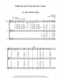 Jiddische und chassidische Lieder (Francois Lilienfeld) 