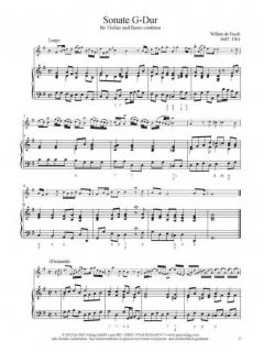 Sonate G-Dur von Willem de Fesch für Violine (Sopranblockflöte/Oboe) und Bc. im Alle Noten Shop kaufen