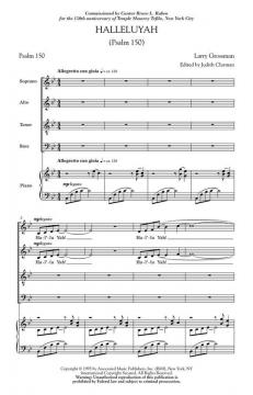Halleluyah (Psalm 150) von Larry Grossman (Download) 