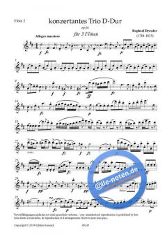 Flötentrio D-Dur op. 64 von Raphael Dressler im Alle Noten Shop kaufen