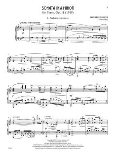 Sonata in A Minor op. 11 von Howard Hanson 