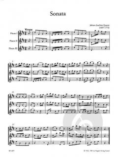 Sonate für 3 Flöten von Johann Joachim Quantz (Download) 