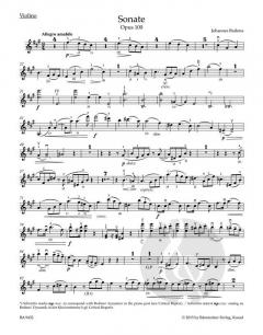 Sonate für Violine und Klavier A-Dur op. 100 von Johannes Brahms im Alle Noten Shop kaufen