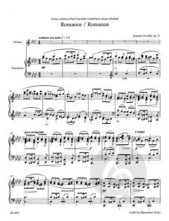 Romanze op. 11 von Antonín Dvorák 