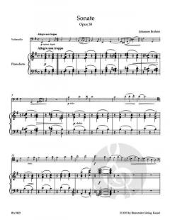 Sonate in e-Moll op. 38 von Johannes Brahms für Violoncello und Klavier im Alle Noten Shop kaufen