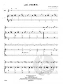 Carol Of The Bells von Mykola Leontovich für Horn und Klavier