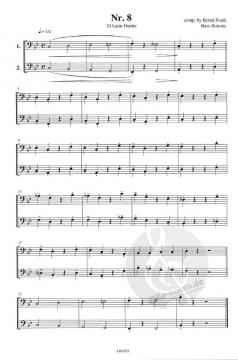 24 Latin-Duette in C (Bassschlüssel) von Bernd Frank 